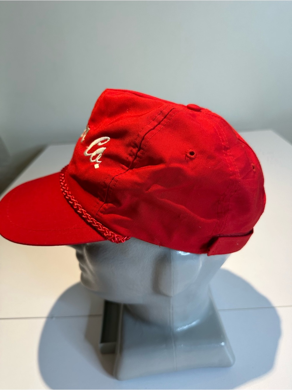 Red Rope-Trim Hat - Picture 4 of 11